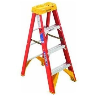 Werner 6204 300-Pound Duty Rating Type IA Fiberglass Stepladder, 4-Foot by Werner