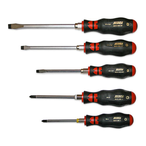 Würth Tools ZEBRA 3K 5 Piece Screwdriver Set - (3 Slotted and 2 Phillips Head)